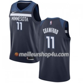 Maillot Basket Homme Minnesota Timberwolves Jamal Crawford 11 Nike 2017-18 Navy Swingman
